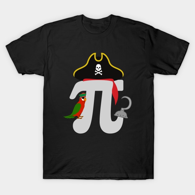 Pi rate Math Geek - Funny Pi Day T-Shirt by RailoImage